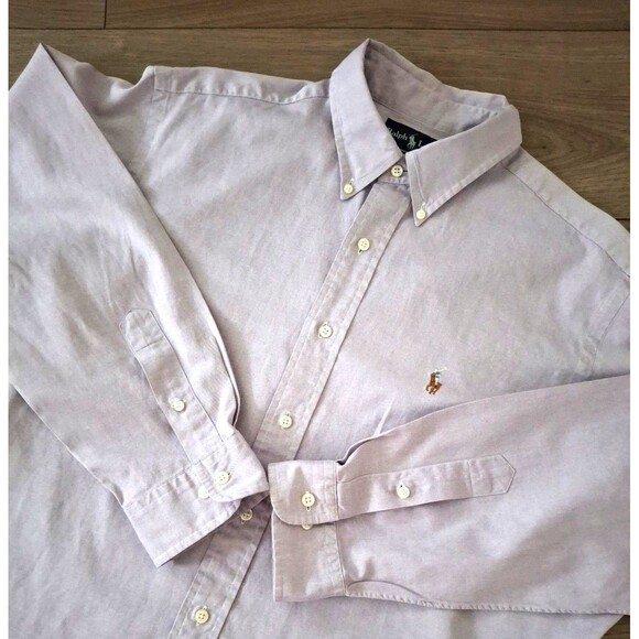 Ralph Lauren Classic Button Down, Classic Fit, Lilac Purple, 17 34/35 - Picture 1 of 6